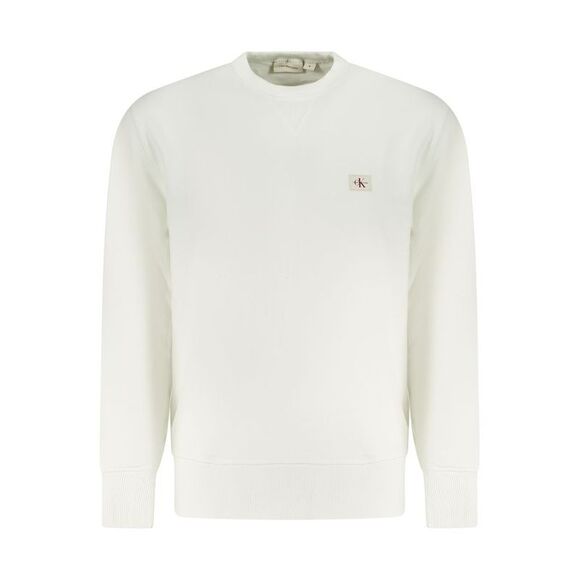 Calvin Klein White Cotton Men Men's Sweatshirt